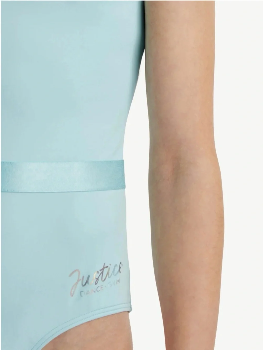 Justice Girls' Light Aqua Capsleeve Ballet 🩰 Leotards